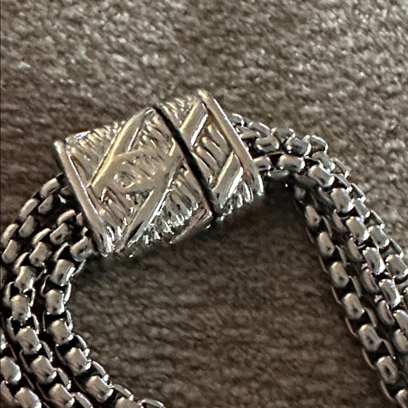 Magnetic Closure Two-Tone Bracelet - Picture 5 of 7